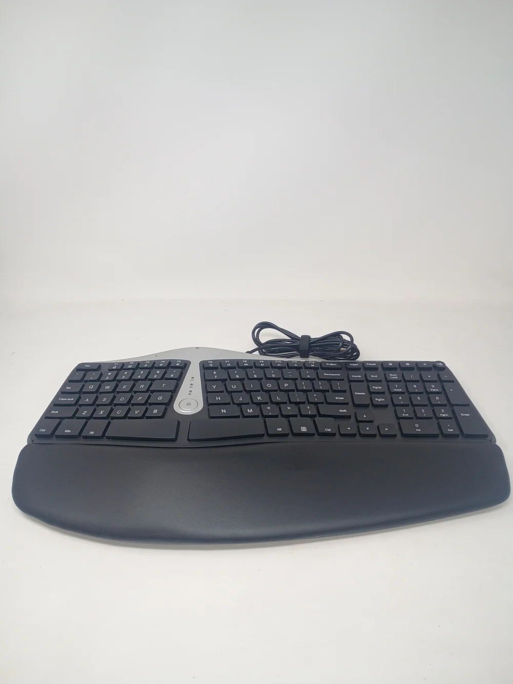 Nulea Ergonomic Black Wired Split Keyboard with Palm Rest